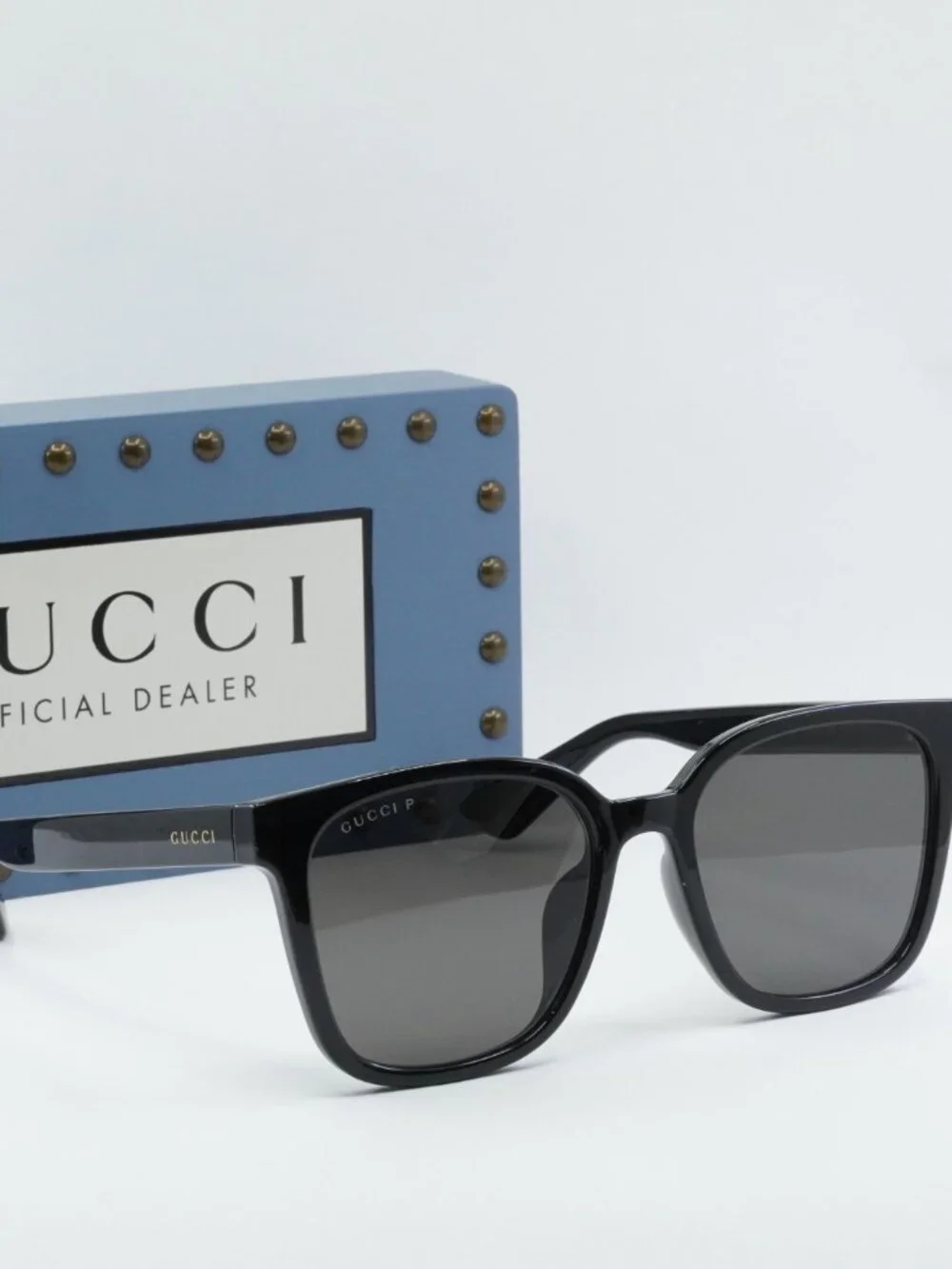 Gucci GG1346SK 002 Square Sunglasses - Black / Brown Polarized